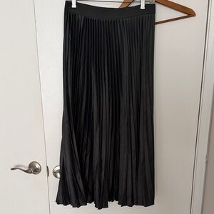 Dark Grey Pleated Maxi Skirt - Classic Women's Skirt
